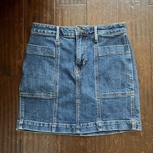 Old Navy Blue Mini Pencil Skirt with Cargo Style